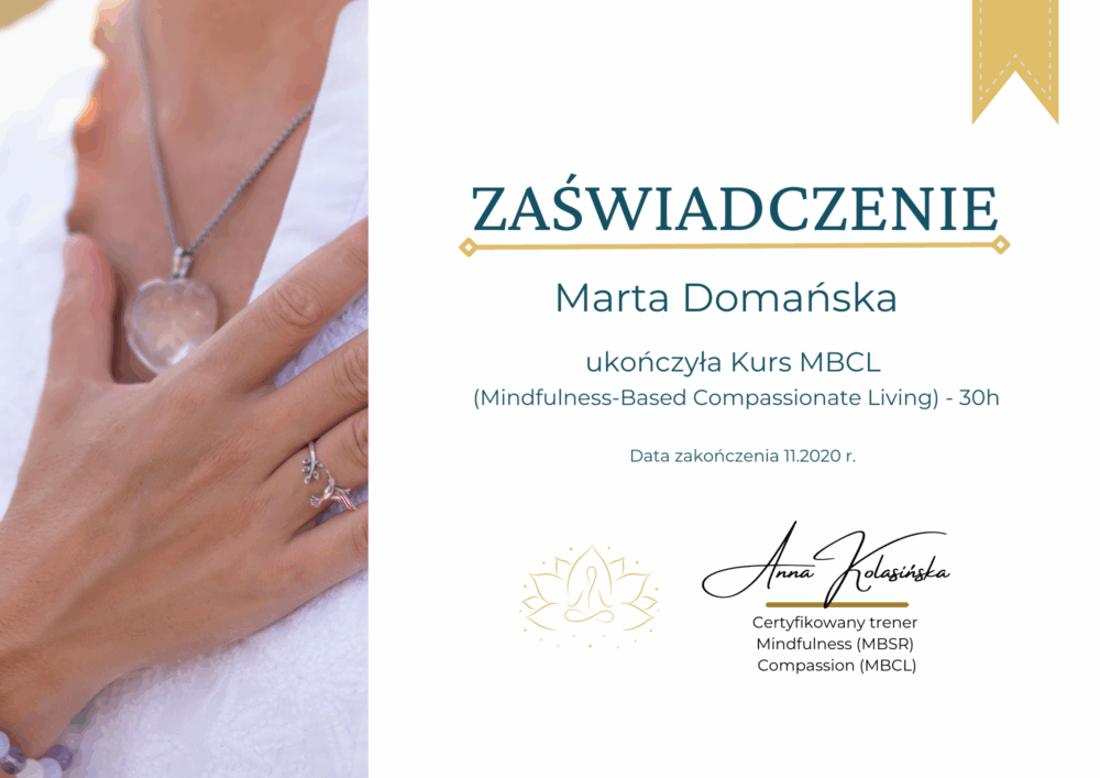 Marta Domańska – Certyfikowany Coach Kognitywny