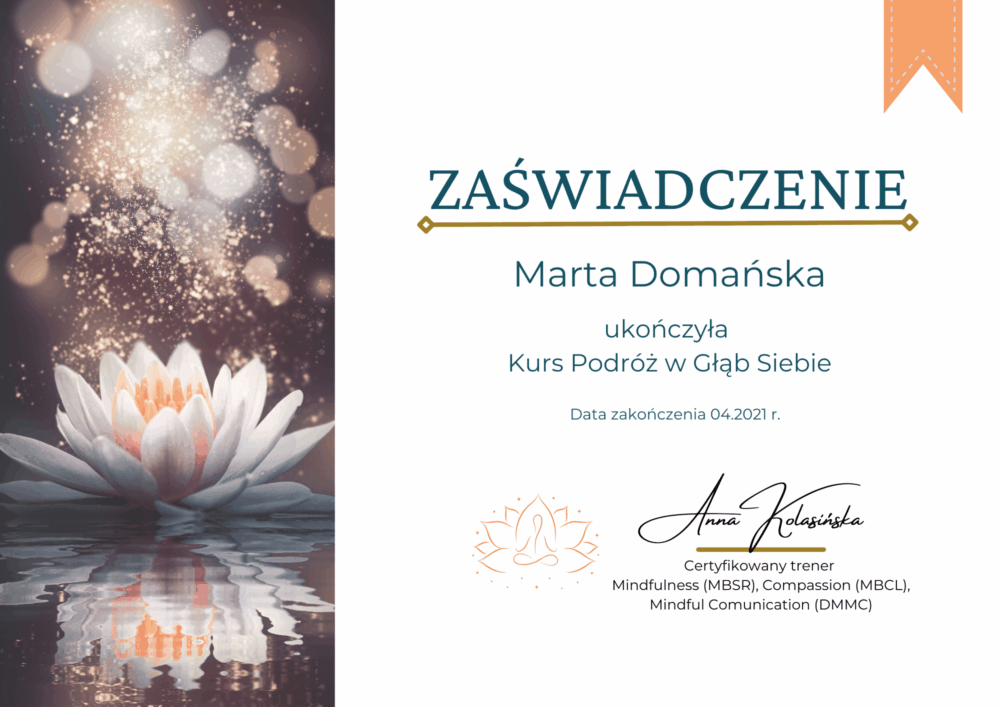 Marta Domańska – Certyfikowany Coach Kognitywny