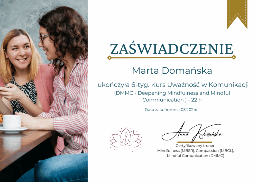 Marta Domańska – Certyfikowany Coach Kognitywny